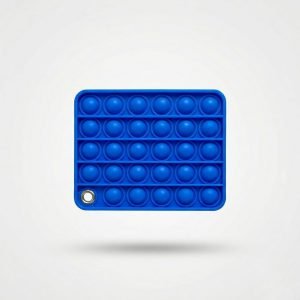 Square Silicone Pop It Fidget Toy Keychain