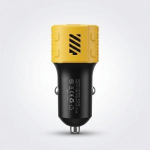 YY-C37 48W Dual Port Fast Car Charger (USB-C + USB-A)